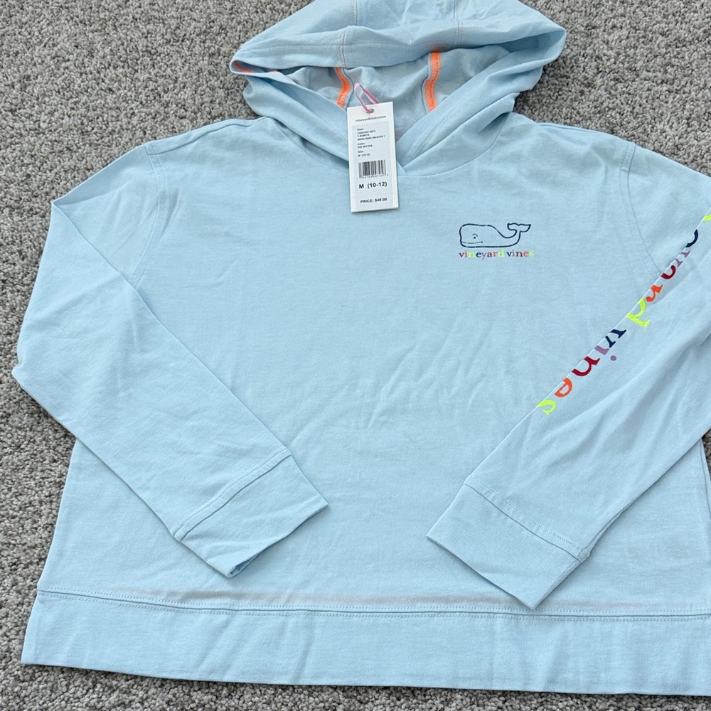 Vineyard Vines Kids Sky Blue long sleeve Hoodie